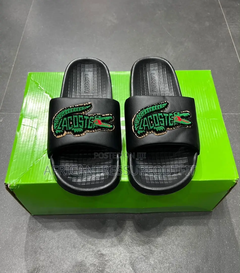 Lacoste Croco Slides Available New Collection | Buy Now