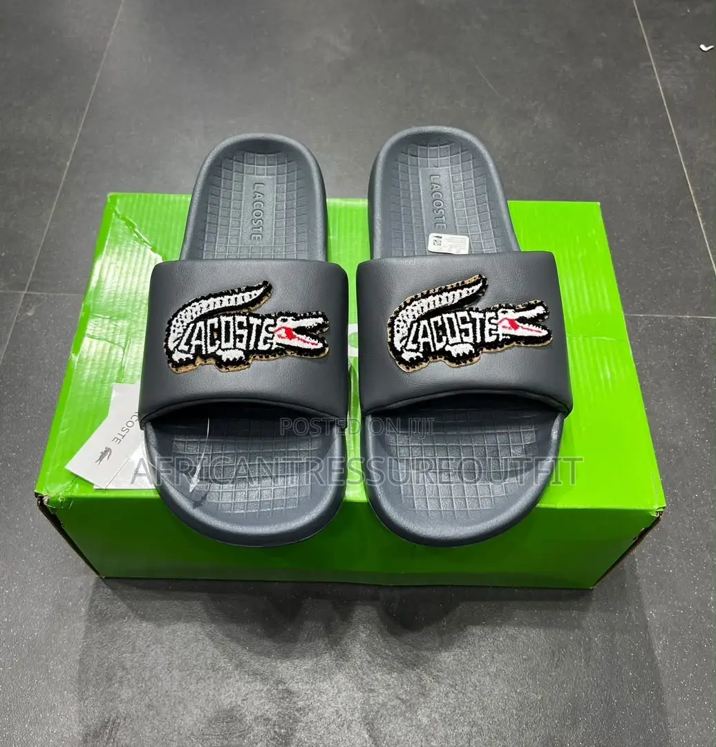 Lacoste Croco Slides Available New Collection | Buy Now