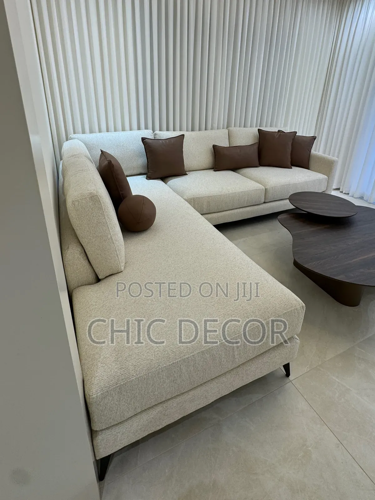 Beautiful Cream L Shape