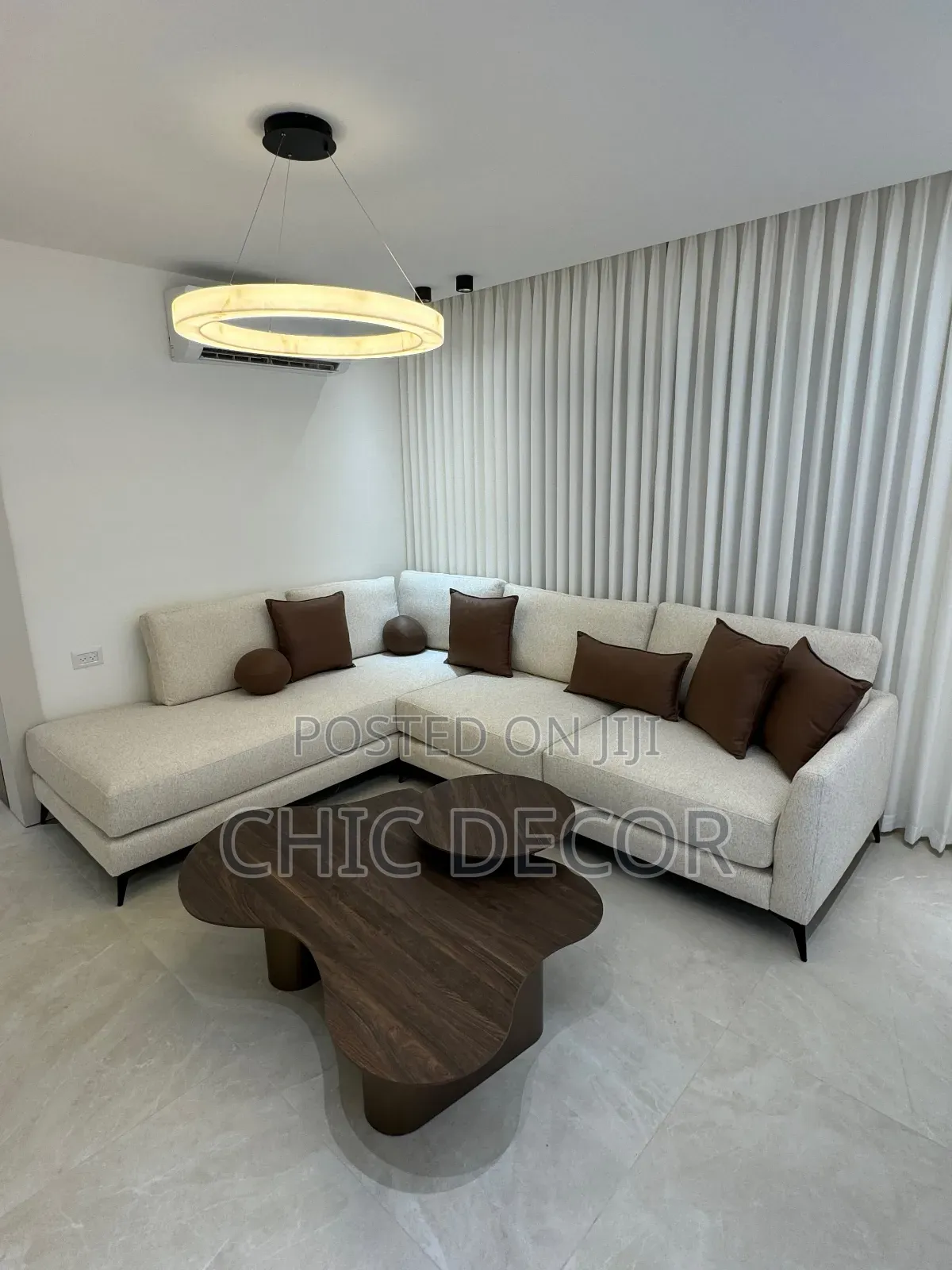 Beautiful Cream L Shape