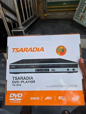 Tsaradia DVD Player – Bluetooth, USB Port, Karaoke Mic Inputs, DivX