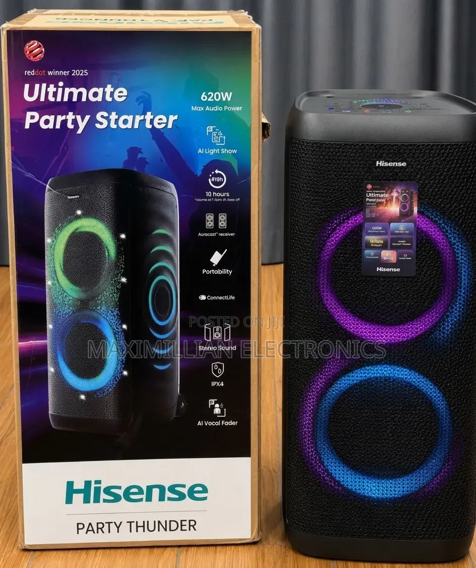 Hisense Party Thunder Is a 620W Wireless Bluetooth Party Speaker