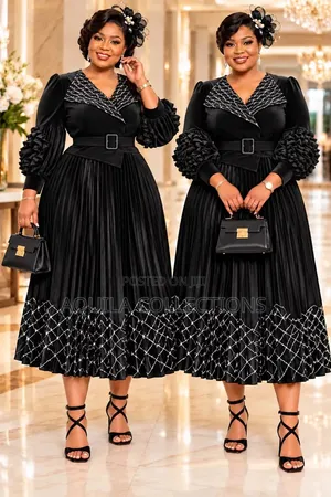 Classic Elegant Pleated Midi Set