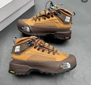 Lace-Up Hiking Boots With Vibram Sole