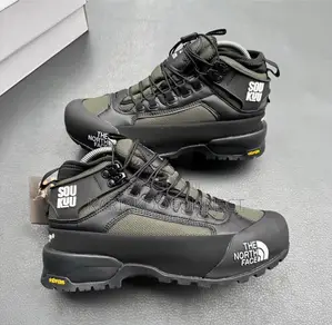 Lace-Up Hiking Boots With Vibram Sole