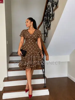 Chic Polka Dot Ruffle Dress