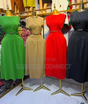 Chic Sleeveless Belted Midi Dress