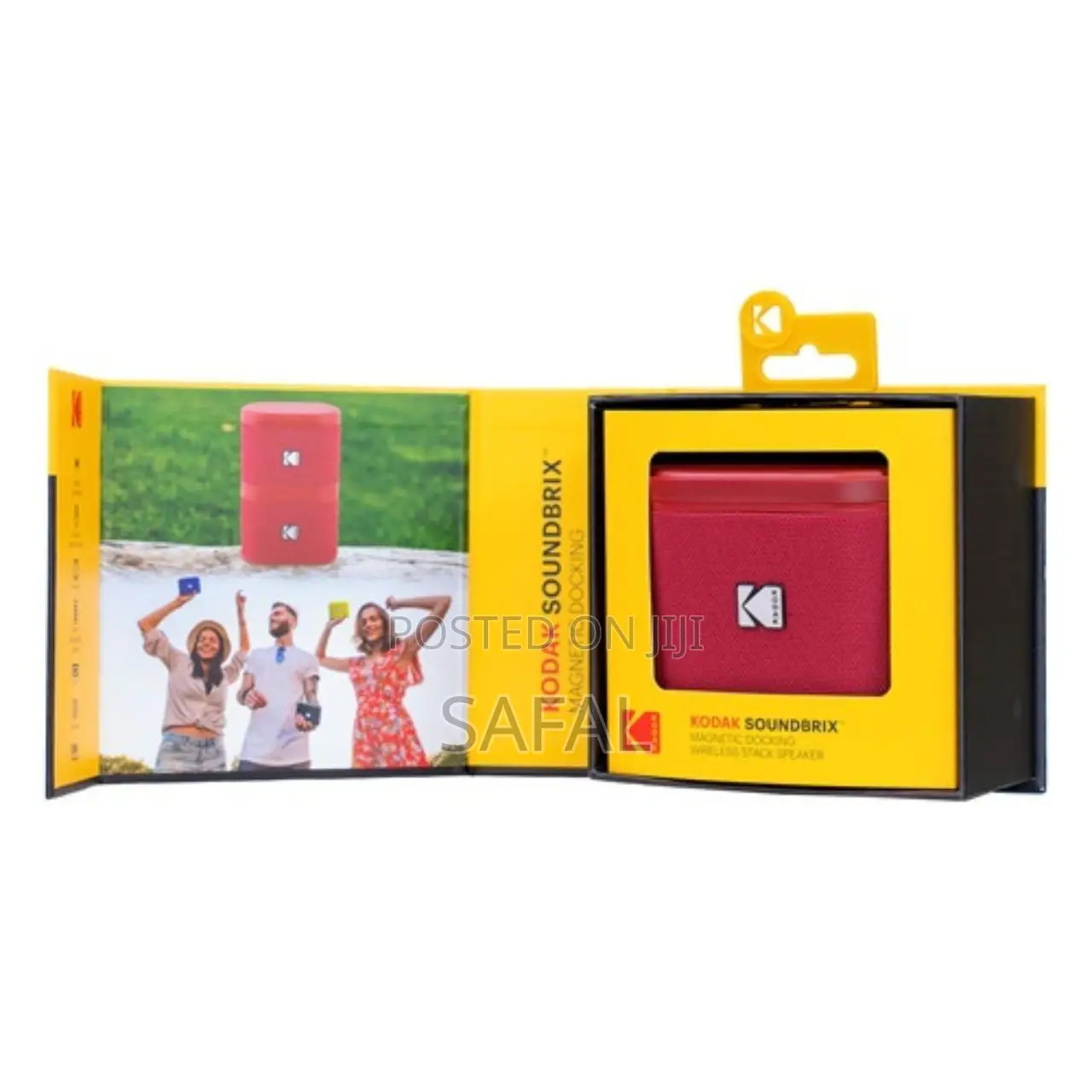 Kodak Soundbrix Magnetic Docking Wireless Stack Speaker Red