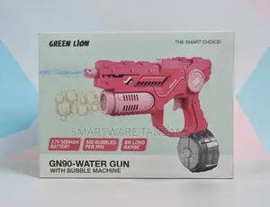 Green Lion GN90 Water Gun With Bubble Machine, 3.7V 500mAh Battery