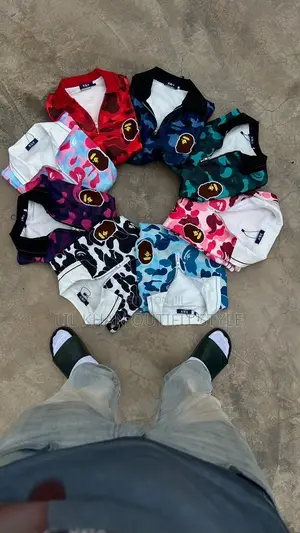 Bape Camo Zip Polo Shirt