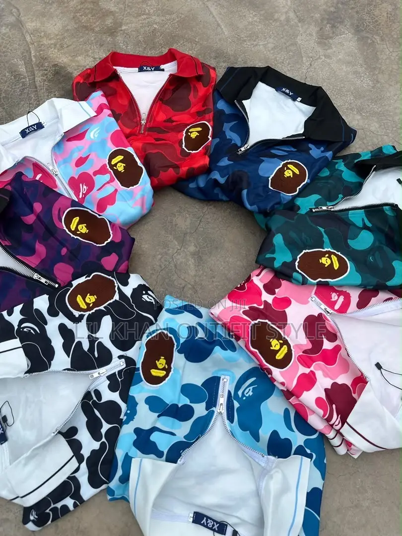 Bape Camo Zip Polo Shirt