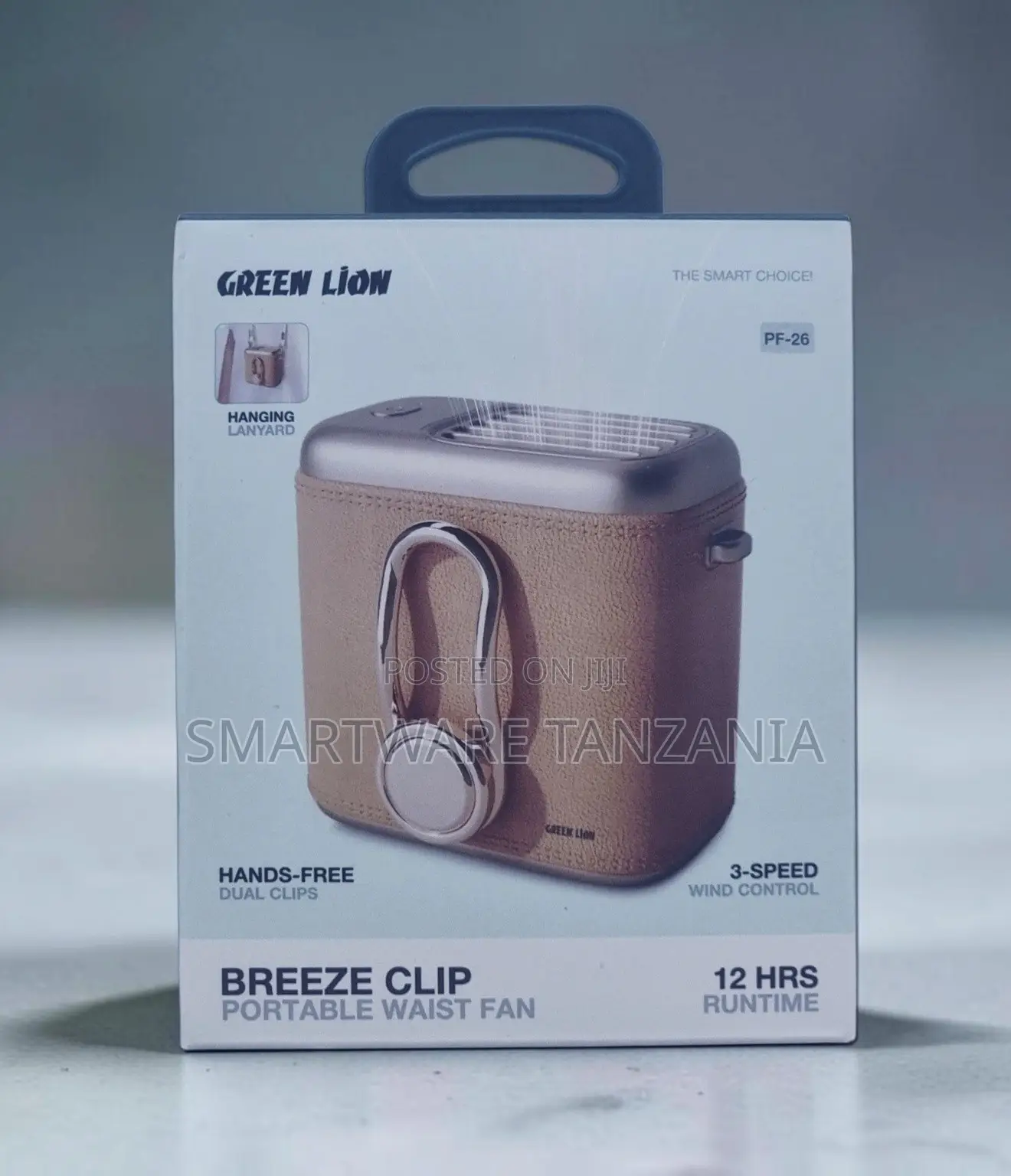 Green Lion Breeze Clip Portable Waist Fan With 3-Speed Wind Control