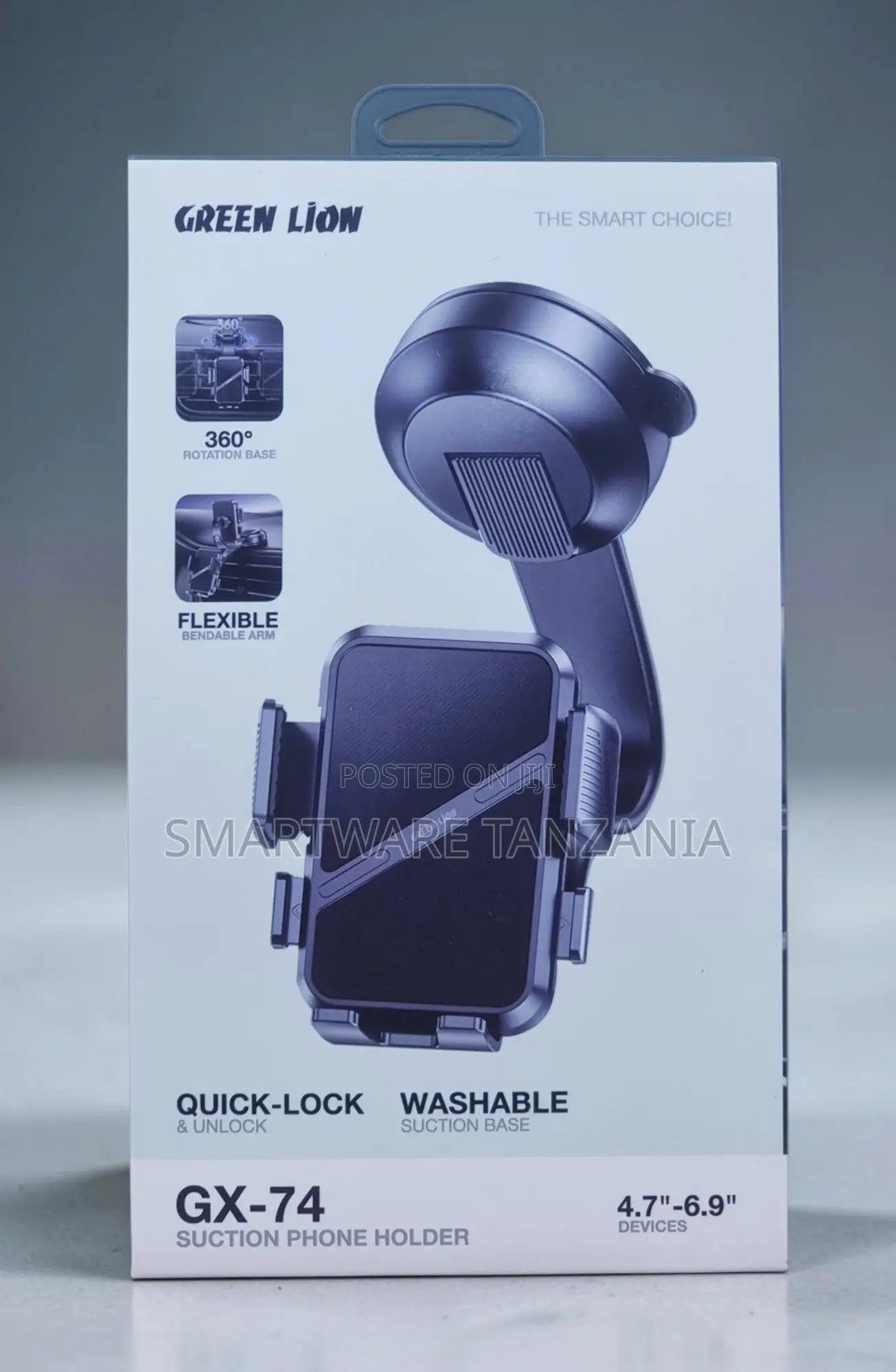 Green Lion GX-74 Suction Phone Holder for 4.7" to 6.9" Devices