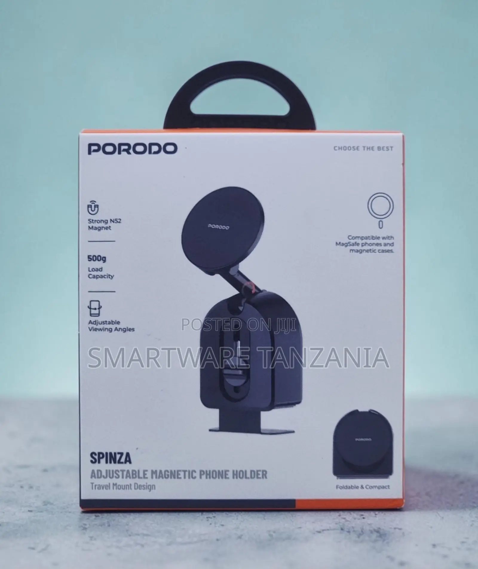 Porodo Spinza Adjustable Magnetic Phone Holder With NS2 Magnet, 500g