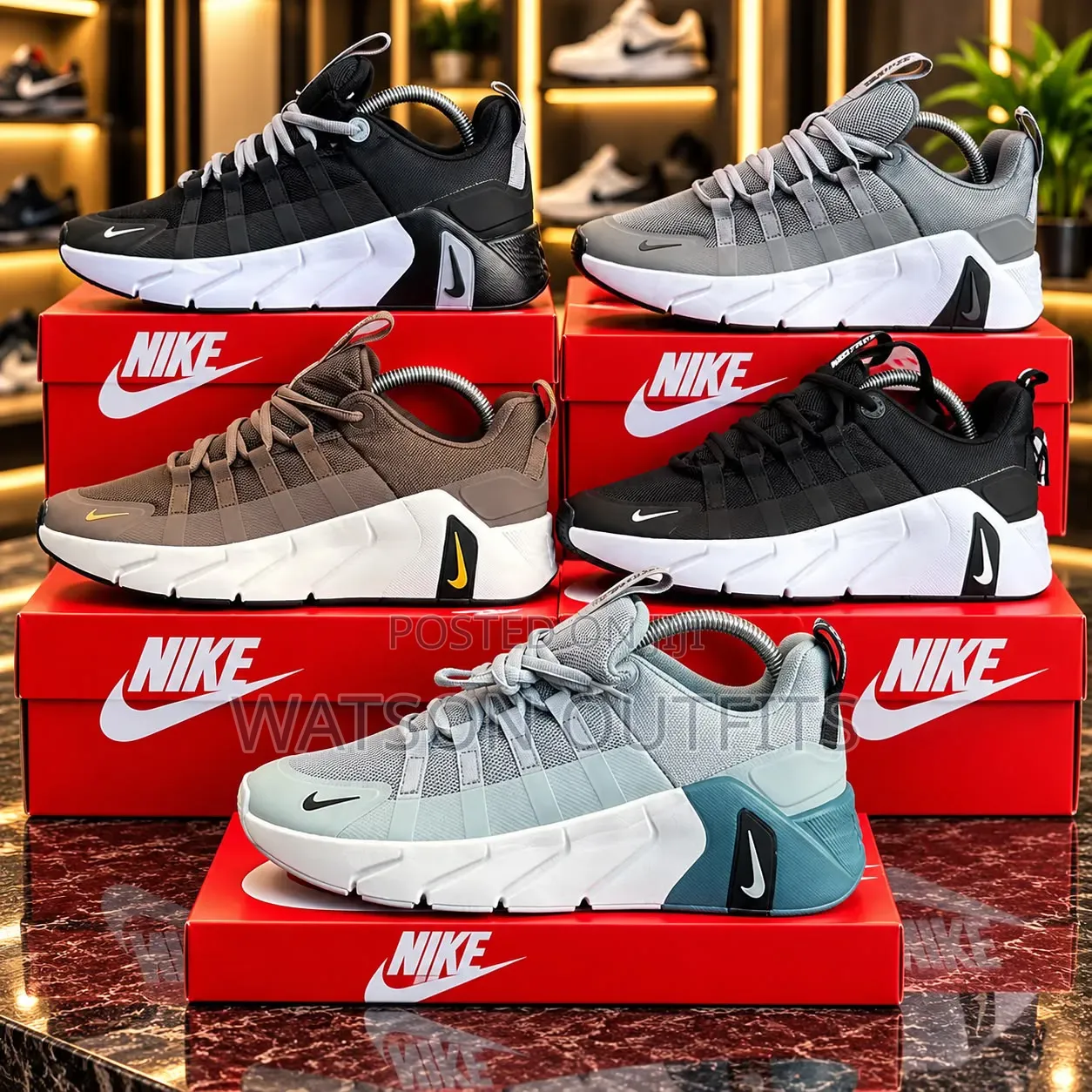 In Nike Original Design Men's Leather Shoes