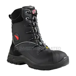Red WingZip/Lace Petro King 8" Black Leather Hard Toe (S3S HRO)