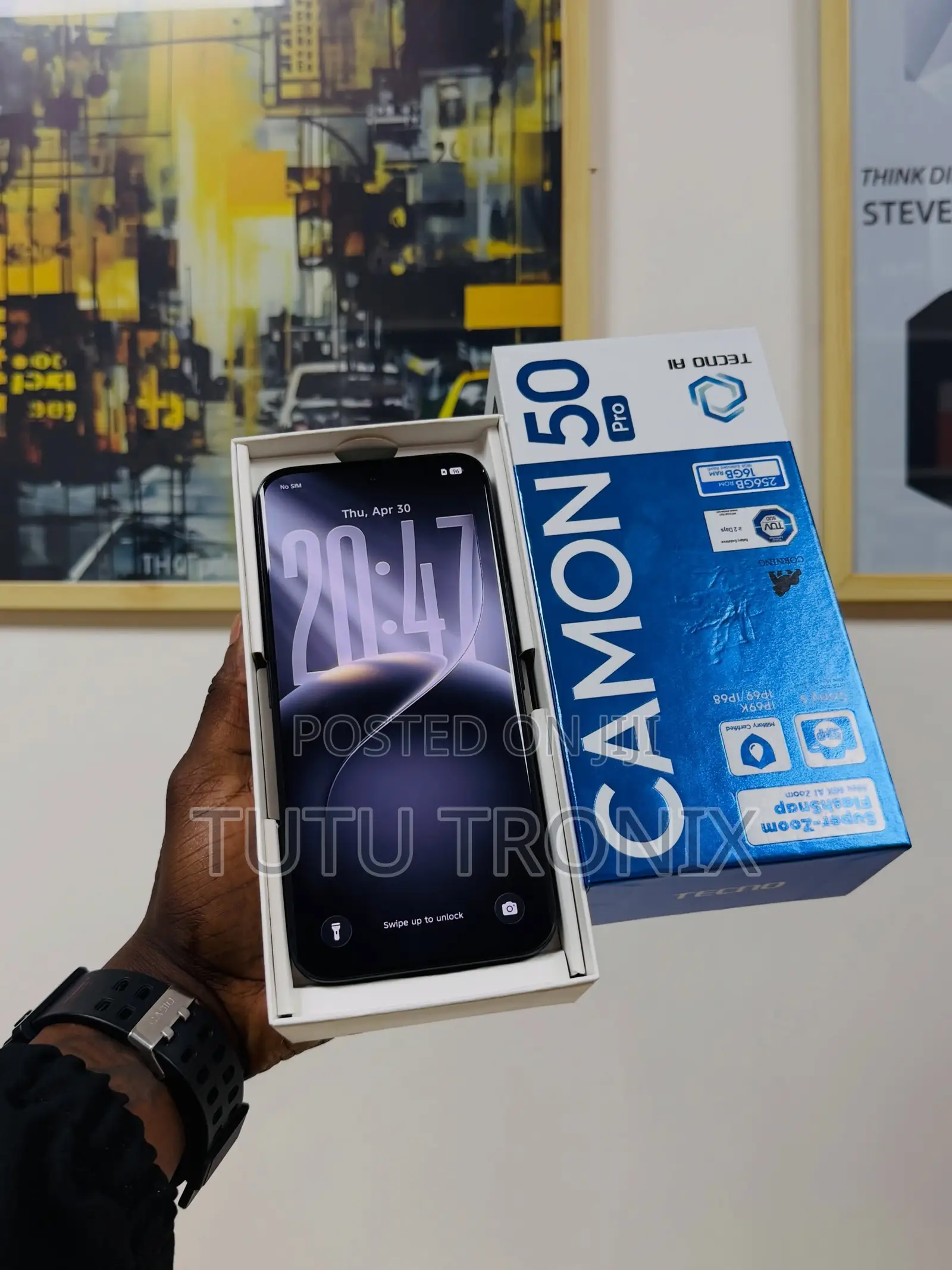 New Tecno Camon 50 Pro 256 GB Black