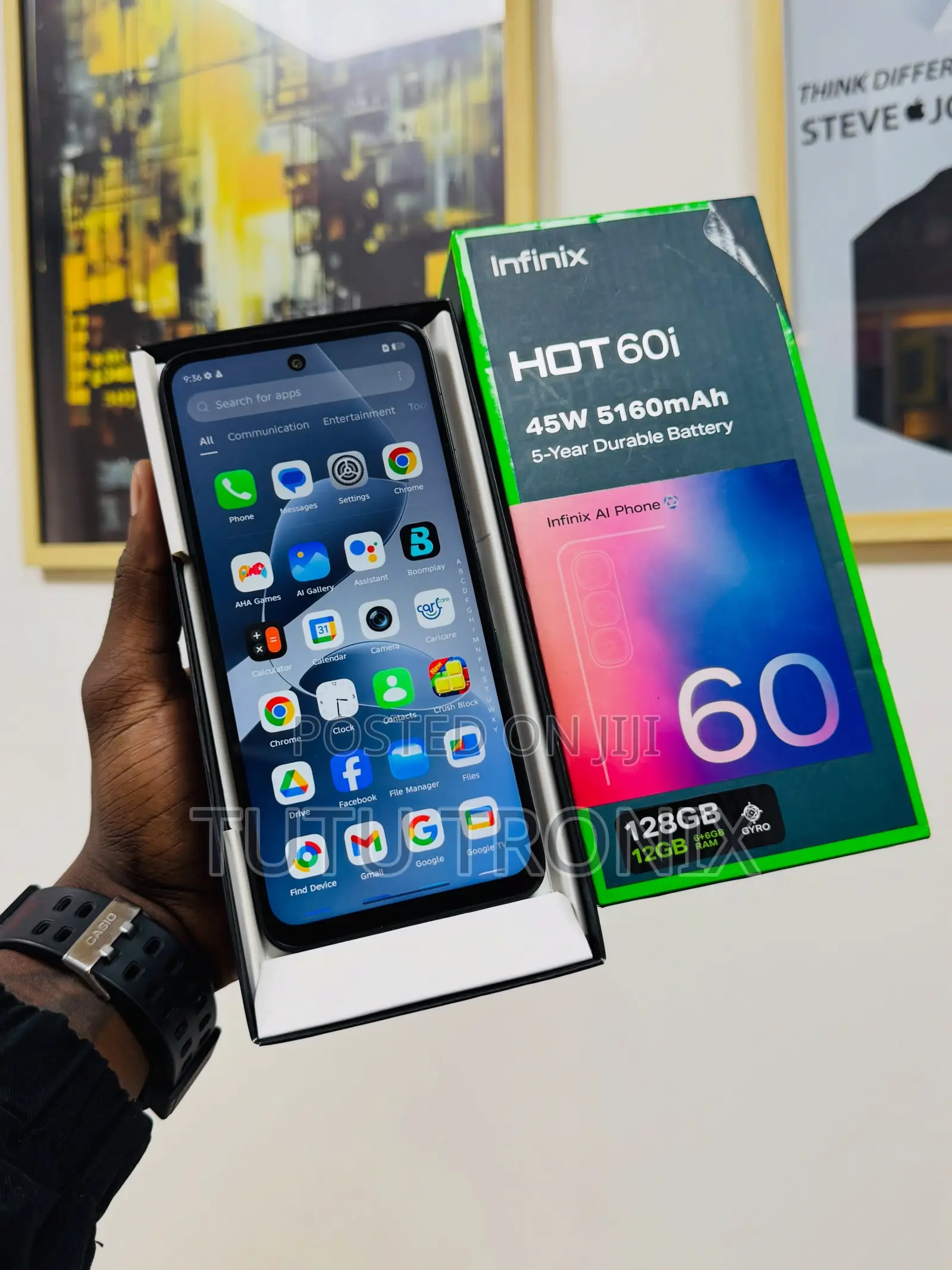 New Infinix Hot 60i 128 GB Black
