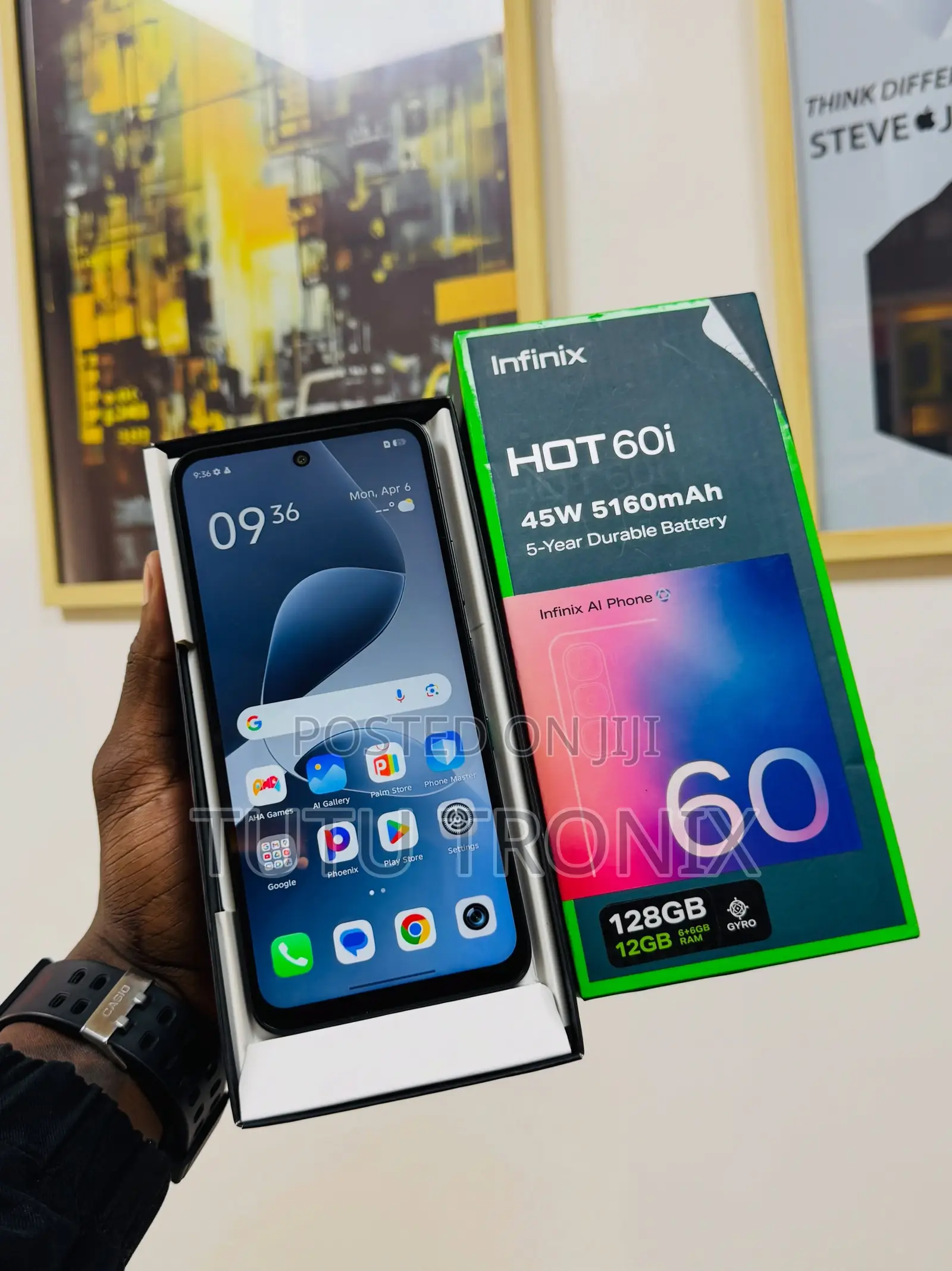 New Infinix Hot 60i 128 GB Black