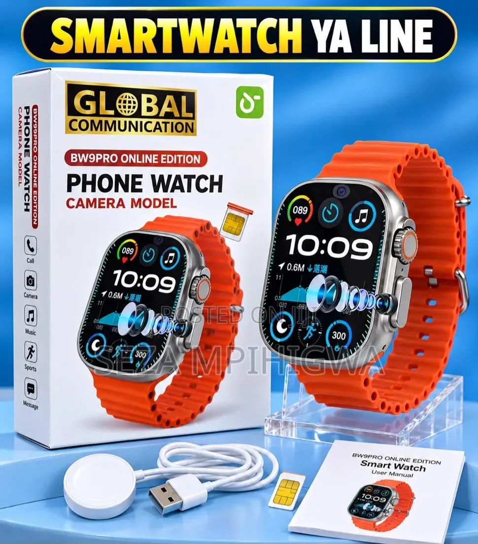 BW9PRO Smartwatch Ya Line - Saa Yenye Simu & Kamera (Phone Watch)