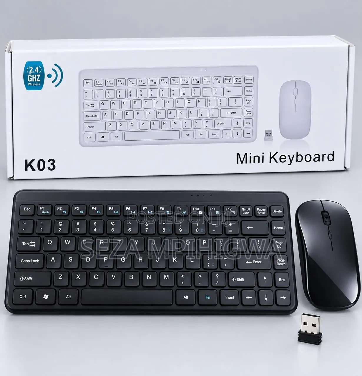 ​K03 Mini Wireless Keyboard and Mouse Set - Kibodi Na Panya Ya Kisasa