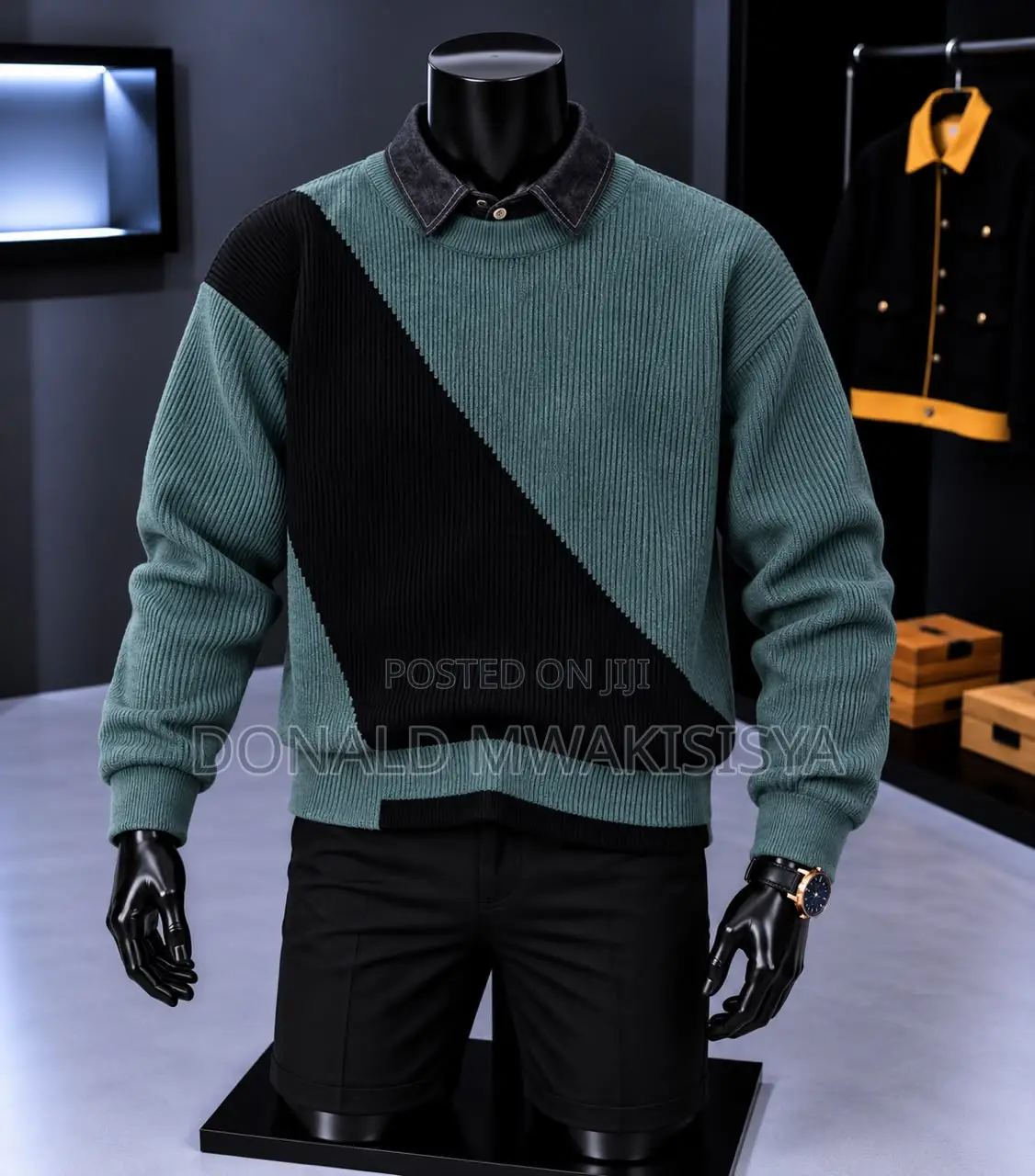 Premium Knit Sweater - Color Block Edition