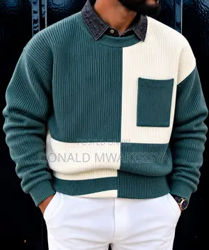 Premium Knit Sweater - Color Block Edition