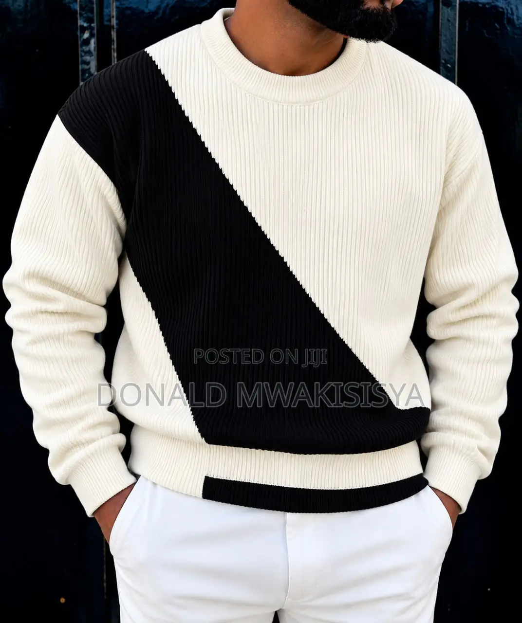 Premium Knit Sweater - Color Block Edition