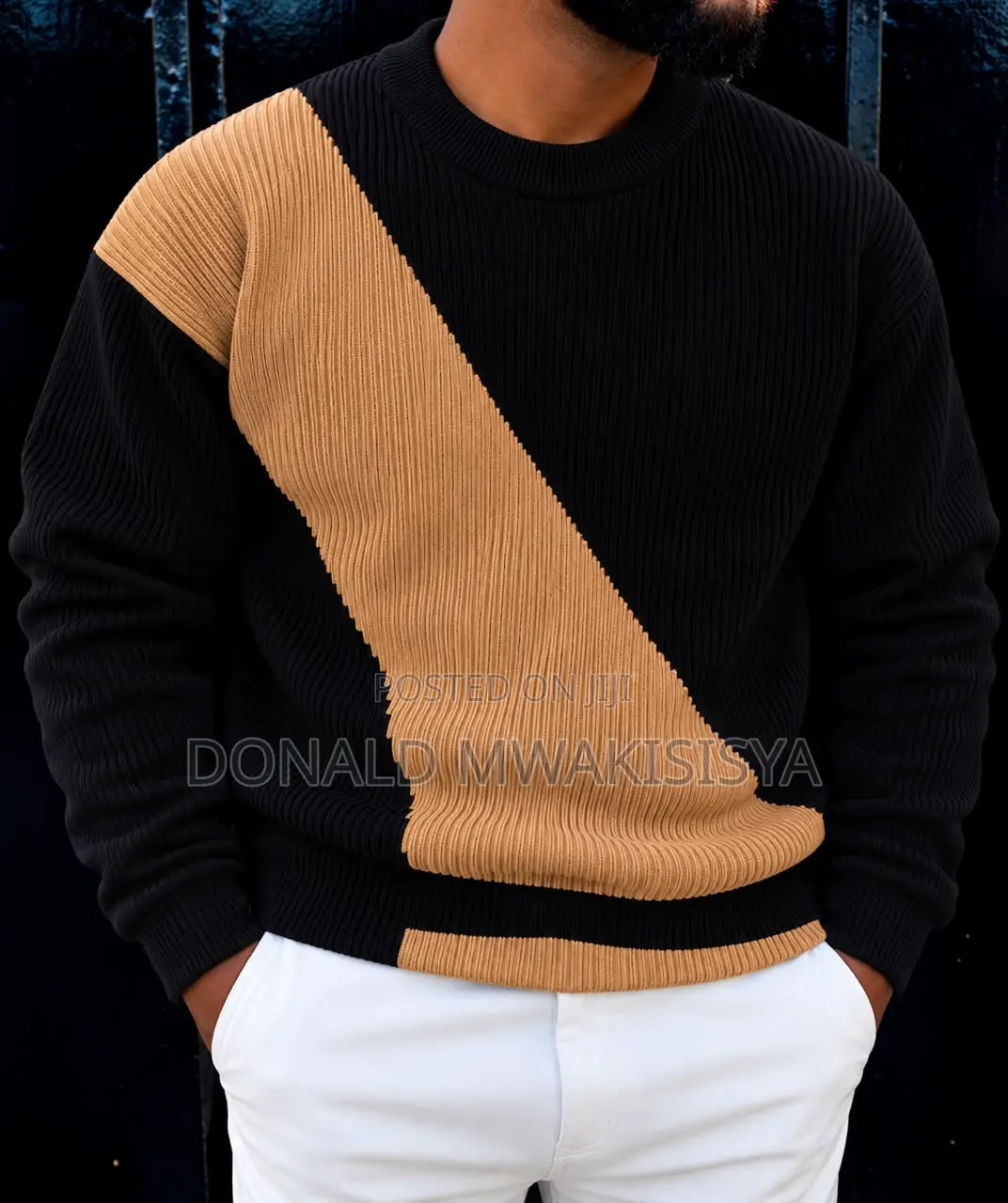 Premium Knit Sweater - Color Block Edition