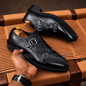Executive Double Monk Strap - Croc Edition