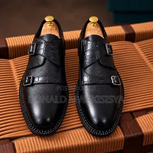 Executive Double Monk Strap - Croc Edition
