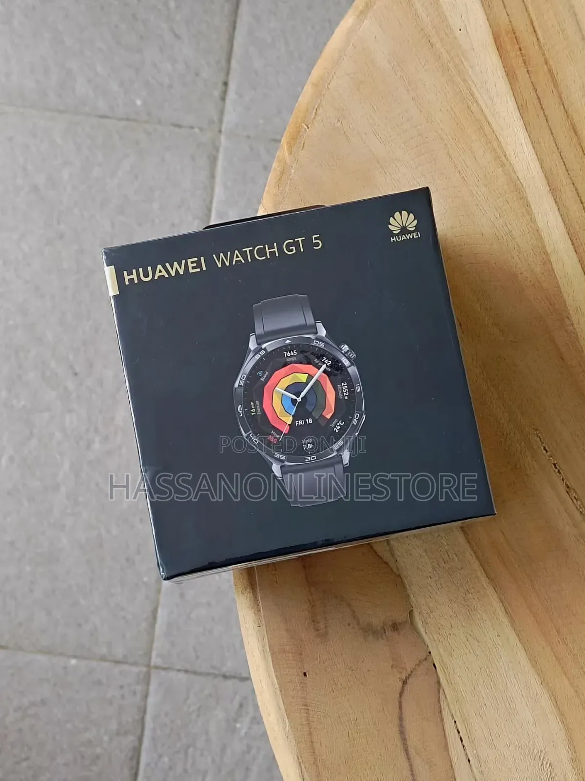 Huawei Watch GT 5 46mm Black Fluoroelastomer Sport Strap