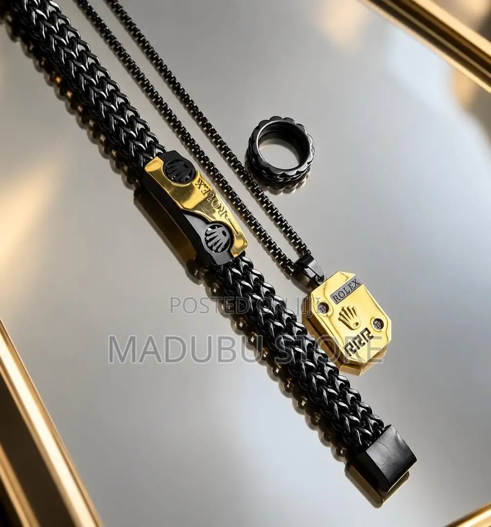 Fashion Men's Set Chains, Bracelet and Ring