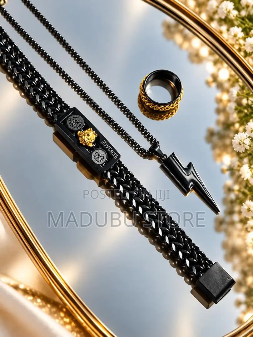 Fashion Men's Set Chains, Bracelet and Ring