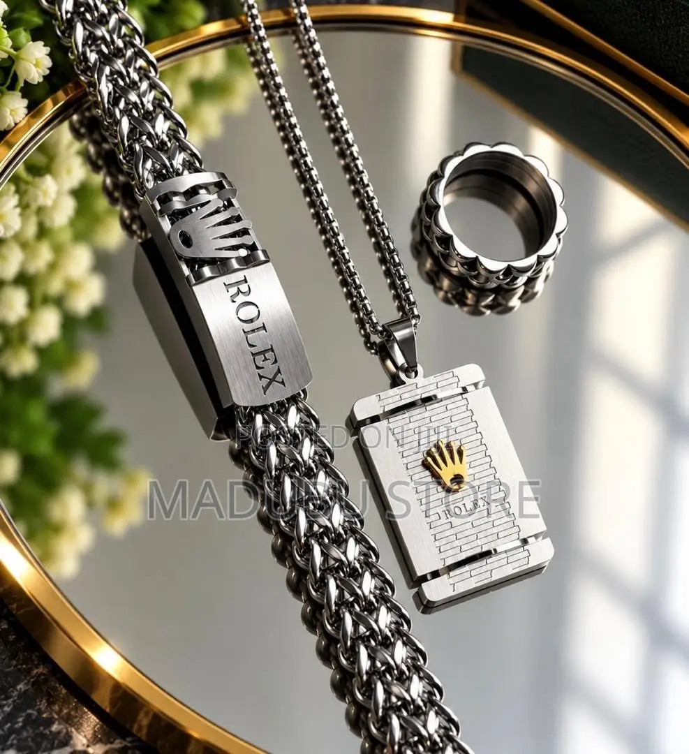Fashion Men's Set Chains, Bracelet and Ring