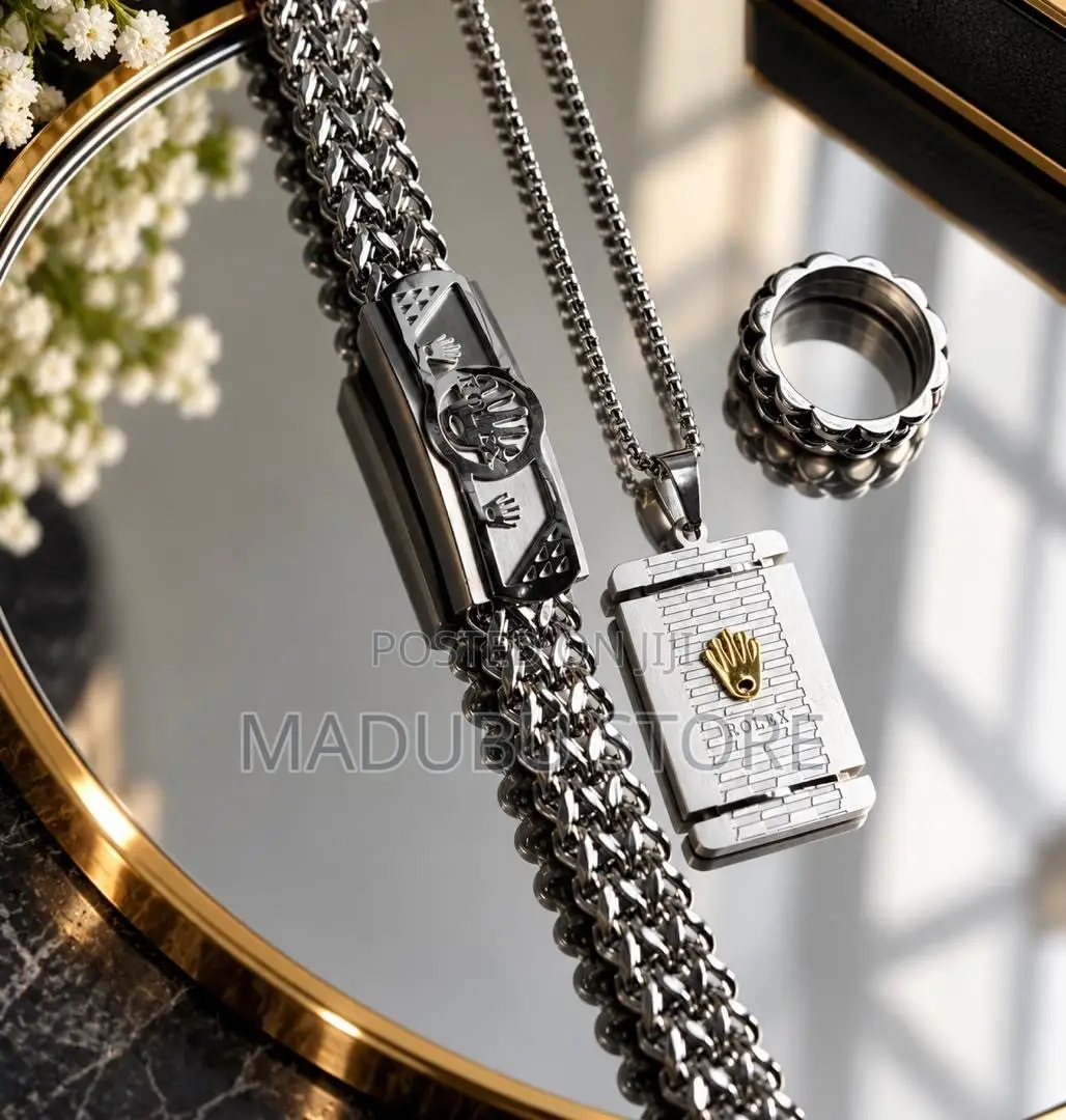 Fashion Men's Set Chains, Bracelet and Ring
