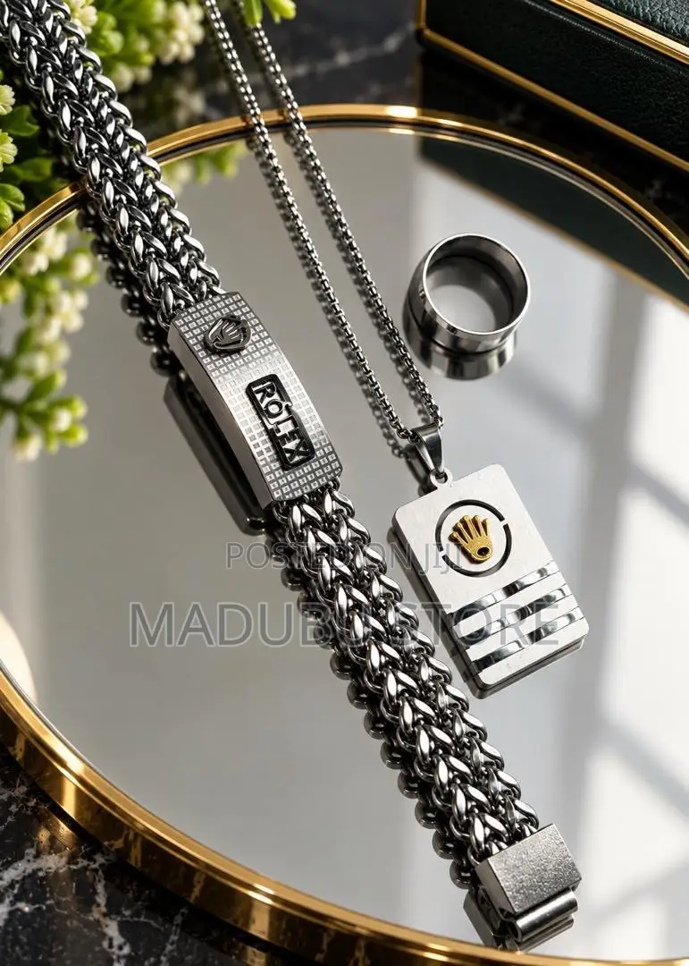 Fashion Men's Set Chains, Bracelet and Ring