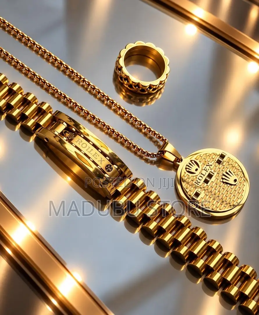 Fashion Men's Set Chains, Bracelet and Ring