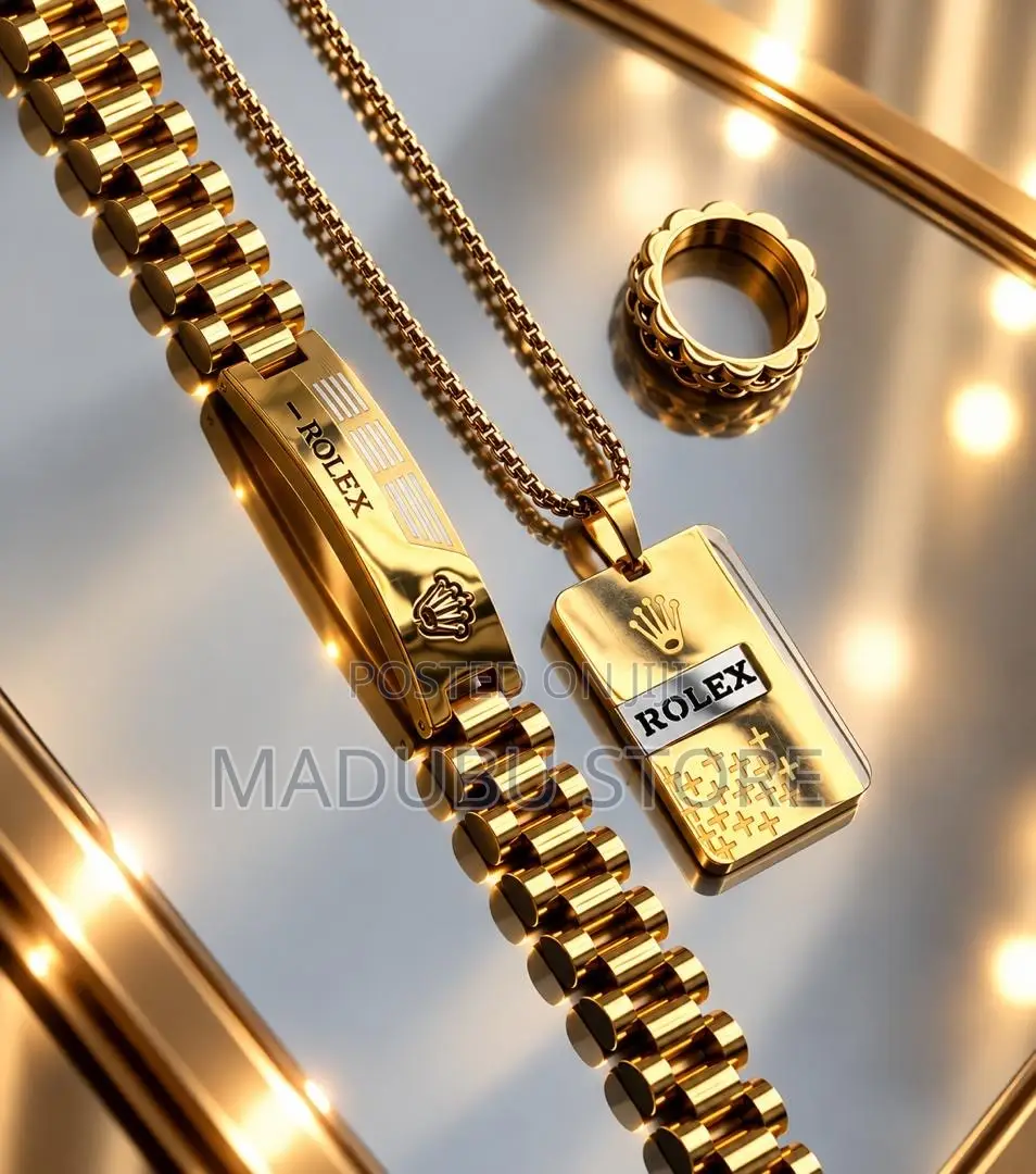 Fashion Men's Set Chains, Bracelet and Ring