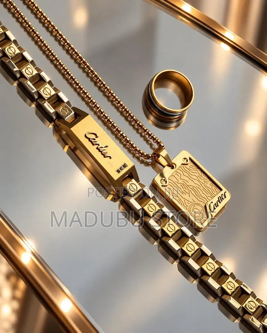 Fashion Men's Set Chains, Bracelet and Ring