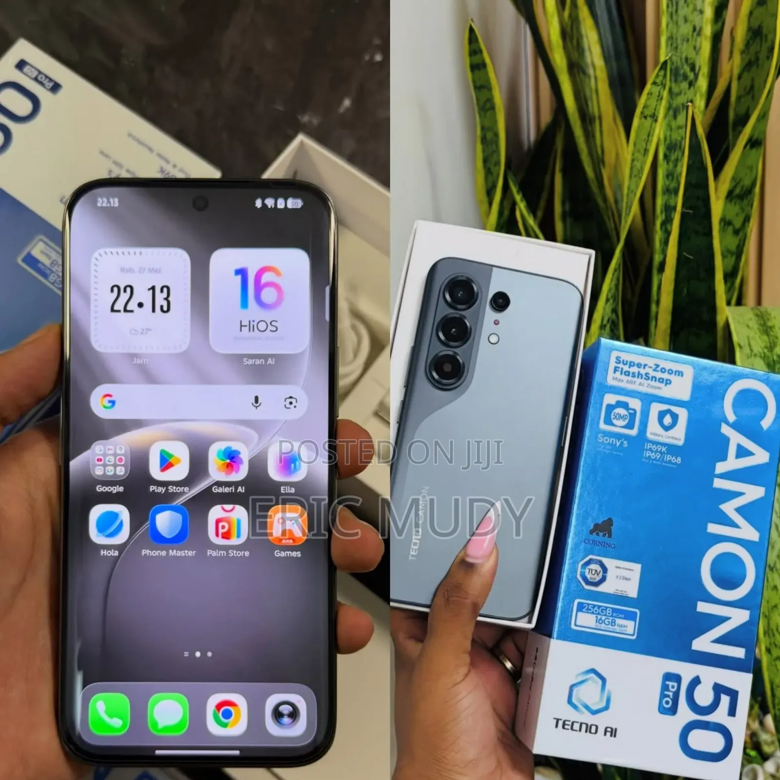 New Tecno Camon 50 Pro 256 GB Blue