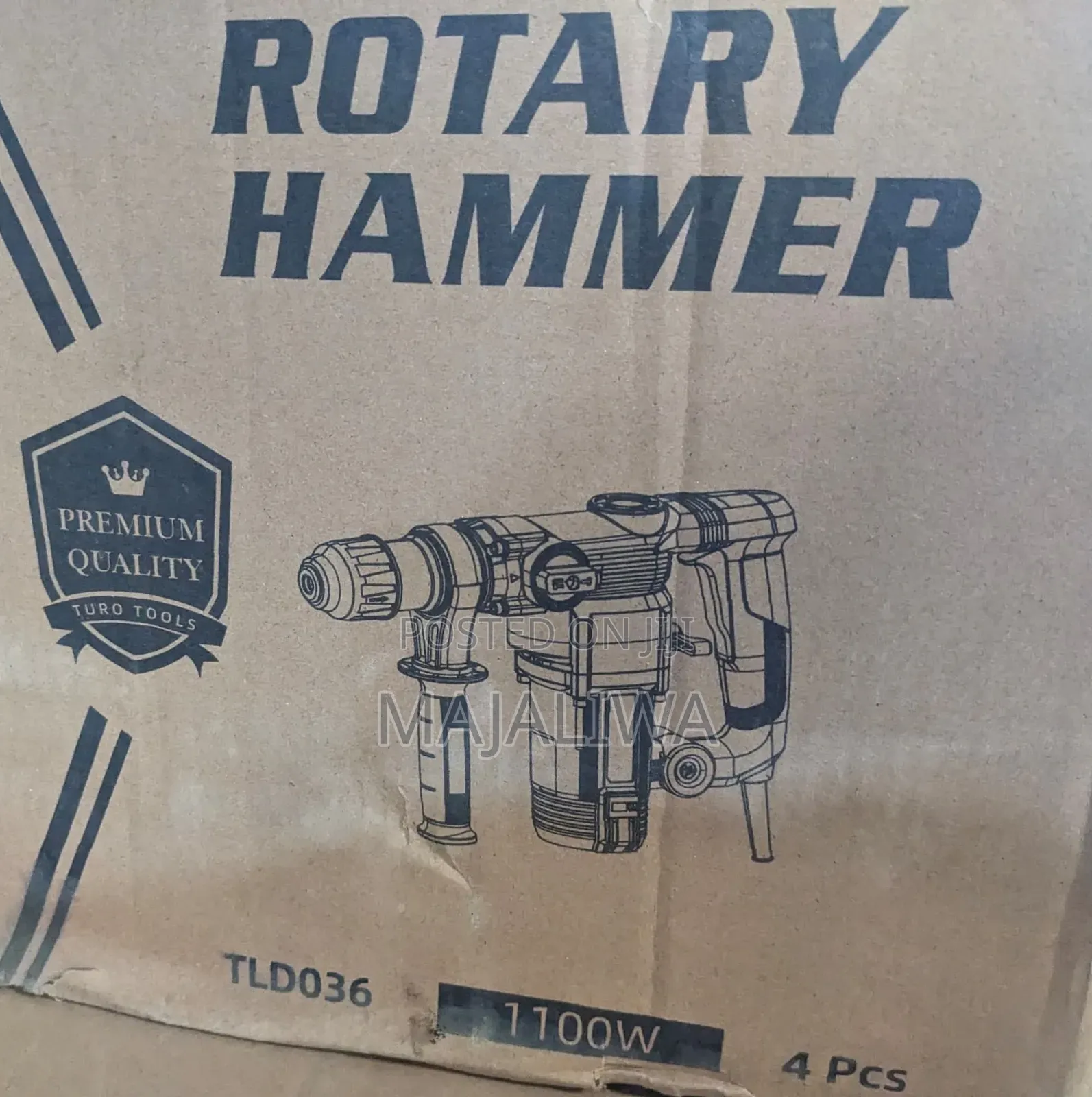 TURO Rotary Hammer 35, 1100W Is a Powerful Professional Hammer Drill