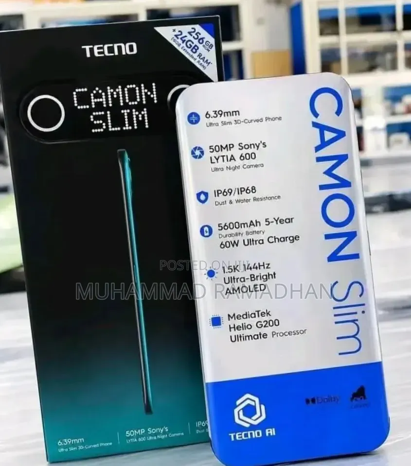 New Tecno Camon Slim 256 GB Green