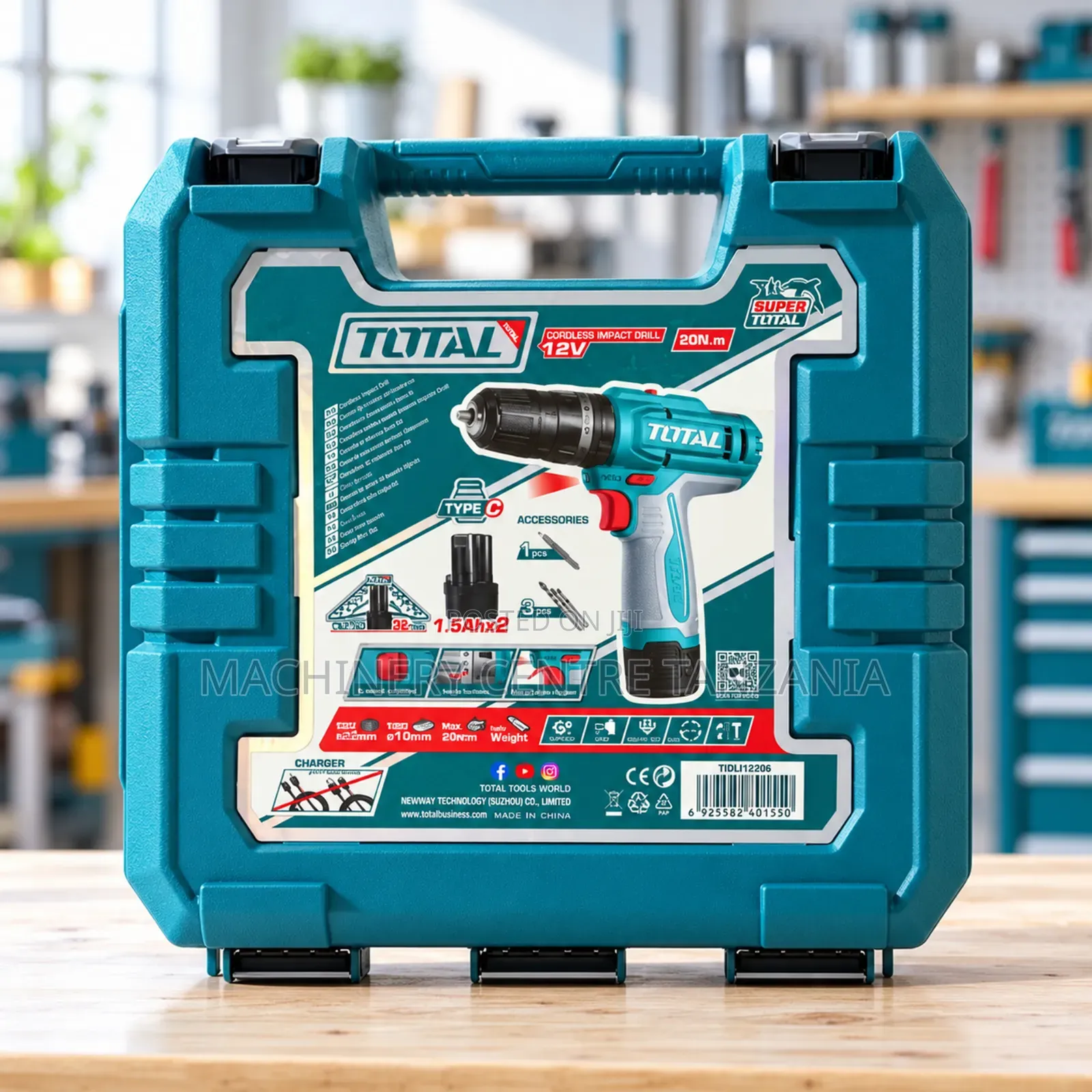 Total Cordeless Impact Drill 12V (Type C)