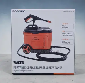 Porodo WAGEN Portable Cordless Pressure Washer, 450W, 18L Tank, 40BAR
