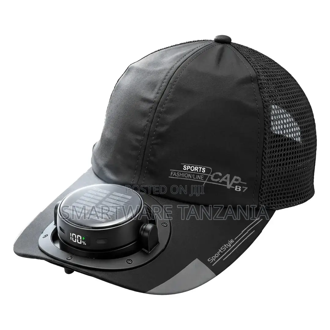 Green Lion Solar Cooler Cap With Bladeless Fan, 5300RPM Motor, UPF 50+