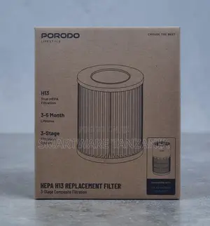 Porodo HEPA H13 Replacement Filter 3-Stage Composite Filtration System