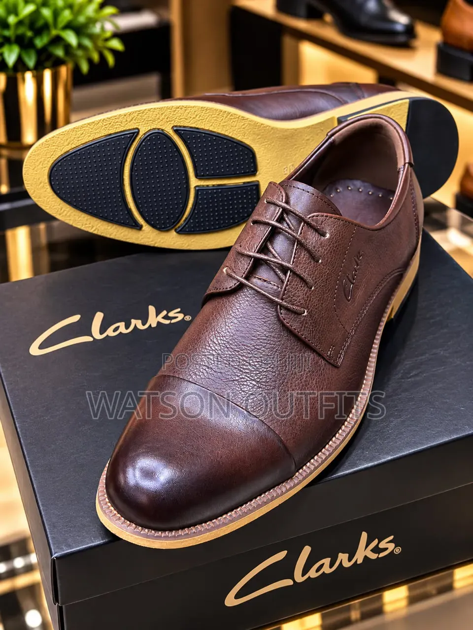 Clarks-2 Colored Design Men's Leather Shoes