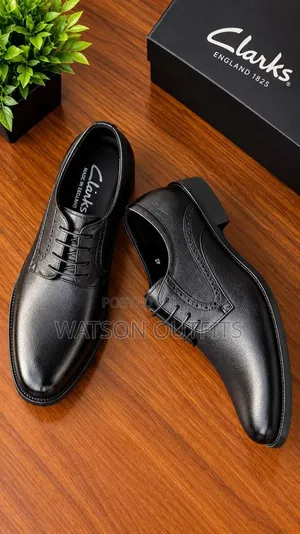 Singly Coloured 4-Designs Men's Leather Shoes