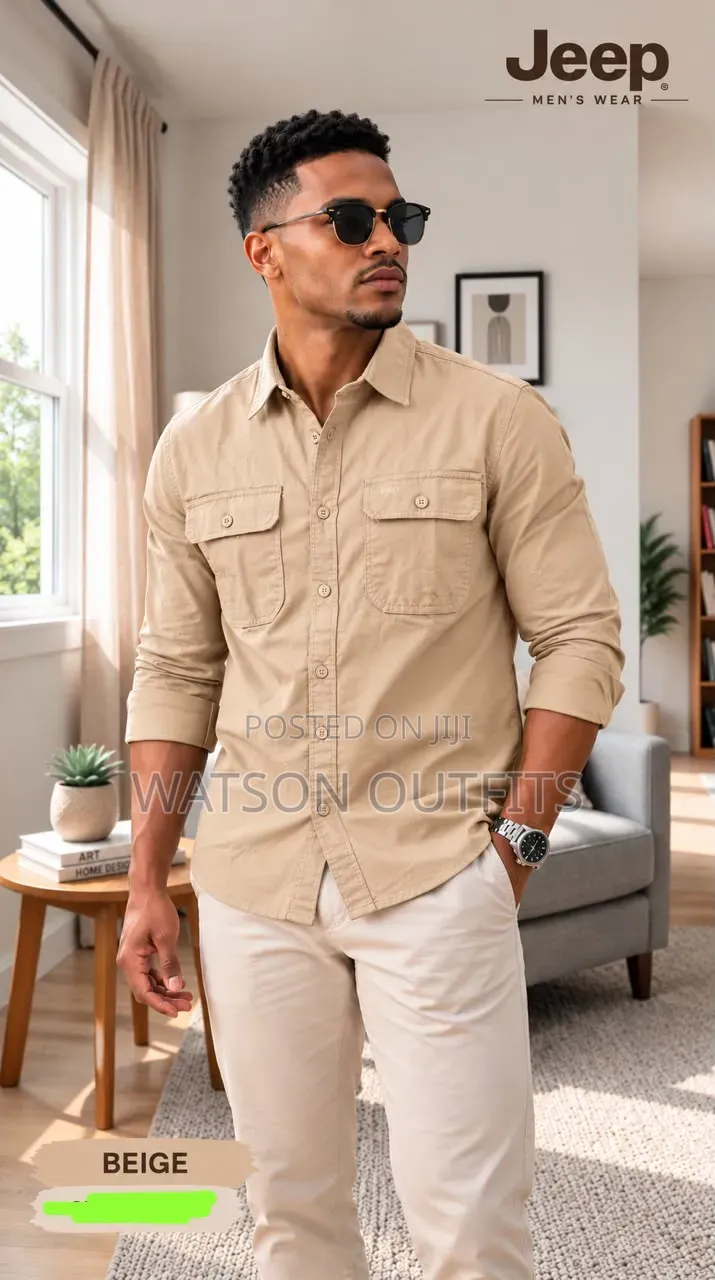 M-Zaro JEEP Kadet Materials Design Men's Shirts Mashati Makali